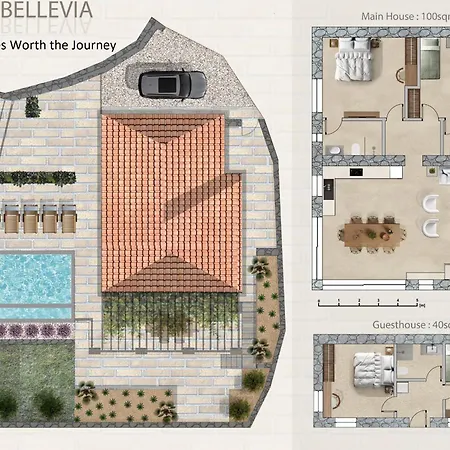 Villa Bellevia Stone Pool *